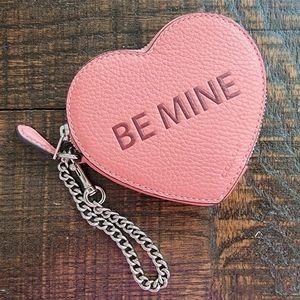 Coach heart coin case